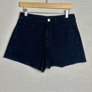 American Eagle Mom Shorts Jean Denim Shorts‎ Black Stretch Women’s Size 8
